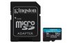 KINGSTON Memóriakártya, microSDXC, 64GB, C10/UHS-I/U3/V30/A2, adapter, KINGSTON "Canvas Go! Plus"