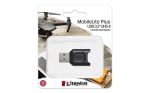   KINGSTON Kártyaolvasó, microSD kártyához, USB 3.2 Gen 1, KINGSTON "MobileLite Plus"