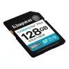 KINGSTON Memóriakártya, SDXC, 128GB, C10/UHS-I/U3/V30, Gen4,KINGSTON "Canvas Go! Plus"