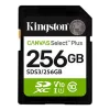 KINGSTON Memóriakártya, SDXC, 256GB, C10/UHS-I/U1/V10, Gen3, KINGSTON "Canvas Select Plus"
