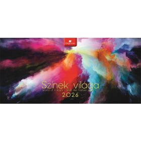   DAYLINER Naptár, asztali, álló, DAYLINER "Színek világa"