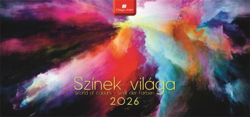 DAYLINER Naptár, asztali, álló, DAYLINER "Színek világa"