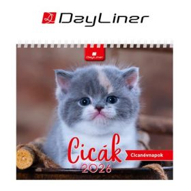   DAYLINER Naptár, asztali, álló, DAYLINER "Cicák"