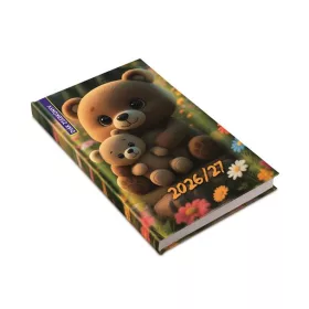   REALSYSTEM Diák zsebkönyv, heti, 2026/2027 tanév, REALSYSTEM, mackó