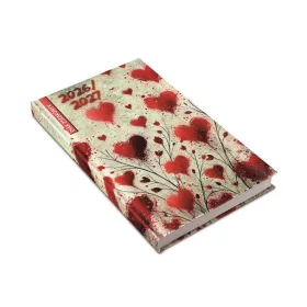   REALSYSTEM Diák zsebkönyv, heti, 2026/2027 tanév, REALSYSTEM, szívek