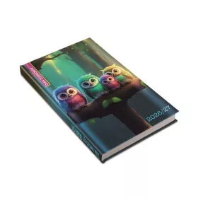   REALSYSTEM Diák zsebkönyv, heti, 2026/2027 tanév, REALSYSTEM, bagoly