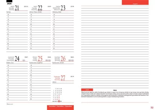 REALSYSTEM Tanítói zsebkönyv, heti, 2026/2027 tanév, REALSYSTEM, türkiz