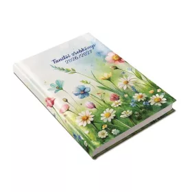   REALSYSTEM Tanítói zsebkönyv, heti, 2026/2027 tanév, REALSYSTEM, virágok