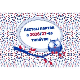   REALSYSTEM Asztali naptár, heti, 2026/2027 tanév, REALSYSTEM
