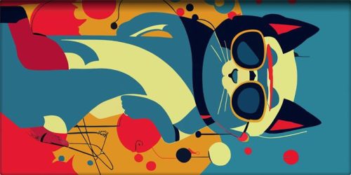 DAYLINER Naptár, tervező, A5, napi, DAYLINER "Colors Astro Cat"