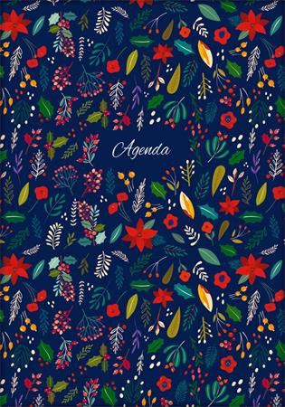 DAYLINER Naptár, tervező, A5, heti, DAYLINER, "Colors", Folk