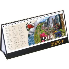   CSIZIO Naptár, asztali, álló, CSÍZIÓ, "Öko", fekete