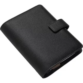   FILOFAX Kalendárium, gyűrűs, betétlapokkal, personal méret, FILOFAX "Camden", fekete