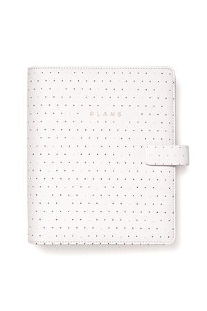 FILOFAX Kalendárium, gyűrűs, betétlapokkal, A5, FILOFAX "Moonlight", fehér