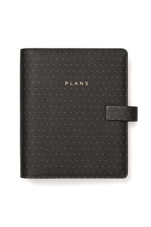 FILOFAX Kalendárium, gyűrűs, betétlapokkal, A5, FILOFAX "Moonlight", fekete