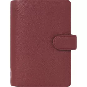   FILOFAX Kalendárium, gyűrűs, betétlapokkal, personal méret, FILOFAX "Norfolk", bordó