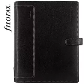   FILOFAX Kalendárium, gyűrűs, betétlapokkal, A5 méret, FILOFAX, "Holborn", fekete