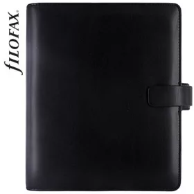   FILOFAX Kalendárium, gyűrűs, betétlapokkal, A5, FILOFAX "Metropol", fekete