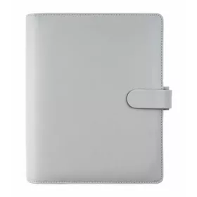   FILOFAX Kalendárium, gyűrűs, betétlapokkal, personal méret, FILOFAX "Saffiano", gránit