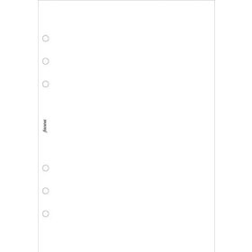   FILOFAX Kalendárium betét, jegyzetlap, personal méret, sima, FILOFAX, fehér