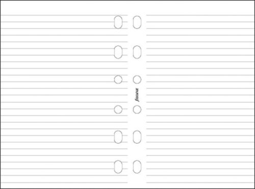 FILOFAX Kalendárium betét, jegyzetlap, personal méret, vonalas, FILOFAX, fehér