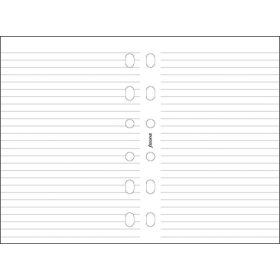   FILOFAX Kalendárium betét, jegyzetlap, pocket méret, vonalas, FILOFAX, fehér