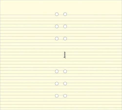 FILOFAX Kalendárium betét, jegyzetlap, pocket méret, vonalas, FILOFAX, krémszín