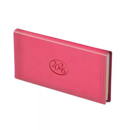 TOPTIMER Zsebnaptár, fekvő elrendezésű, TOPTIMER, "Ace", korallpiros