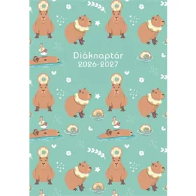   TOPTIMER Diáknaptár, 2026/2027 tanév, B6, heti, TOPTIMER, "Capibara"
