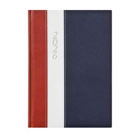   TOPTIMER Naptár, tervező, B5, heti, TOPTIMER "Fashion", bordó-fehér-kék