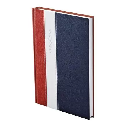 TOPTIMER Naptár, tervező, B5, heti, TOPTIMER "Fashion", bordó-fehér-kék