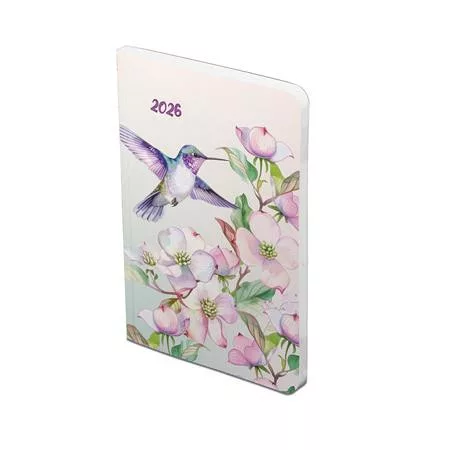 TOPTIMER Naptár, tervező, B6, heti, TOPTIMER, "Joy flexi", kolibri