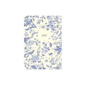   TOPTIMER Naptár, tervező, B6, heti, TOPTIMER "Joy", kékfestő