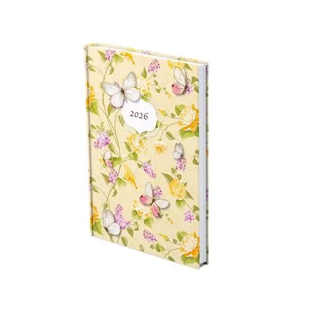 TOPTIMER Naptár, tervező, A5, heti, TOPTIMER "Joy", pillangó