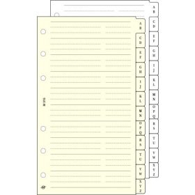   SATURNUS Kalendárium betét, telefonregiszter, "L", SATURNUS, chamois