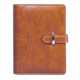   SATURNUS Kalendárium, gyűrűs, betétlapokkal, "L", műbőr, SATURNUS, "437", világosbarna