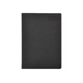   TOPTIMER Naptár, tervező, B6, heti, TOPTIMER "Madeira", fekete-bordó