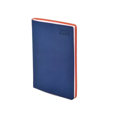 TOPTIMER Naptár, tervező, B6, heti, TOPTIMER "Madeira", kék-narancs