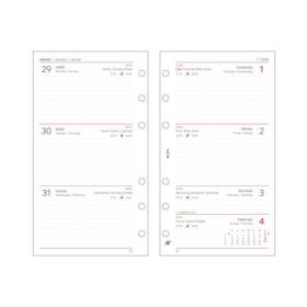   SATURNUS Kalendárium betét, tervező, heti, "M", SATURNUS, fehér 2026