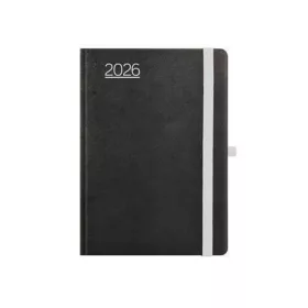   TOPTIMER Naptár, tervező, A5, heti, TOPTIMER, "Nero", fekete-szürke