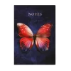TOPTIMER Jegyzetfüzet, A5, vonalas, 96 lap, TOPTIMER "Notes", piros pillangó