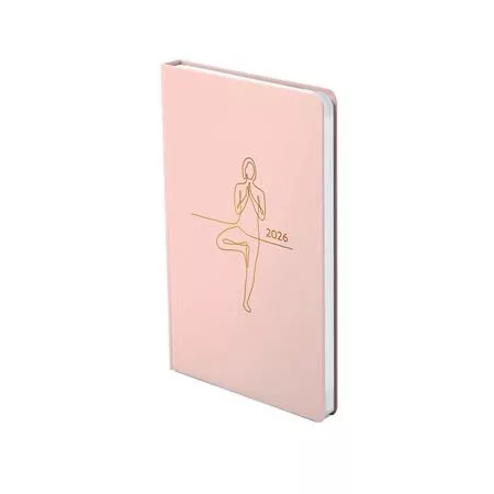TOPTIMER Naptár, tervező, B6, heti, TOPTIMER "Pastel", rózsaszín