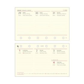   SATURNUS Kalendárium betét, tervező, heti, "S", SATURNUS, chamois 2026