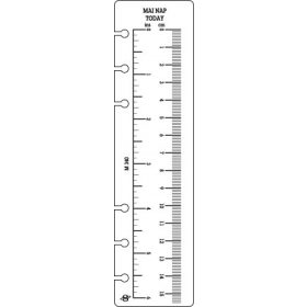   SATURNUS Kalendárium betét, vonalzó, "S", SATURNUS