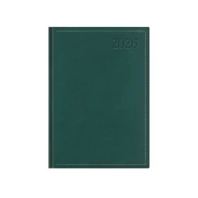  TOPTIMER Naptár, tervező, B6, napi, TOPTIMER "Traditional", zöld