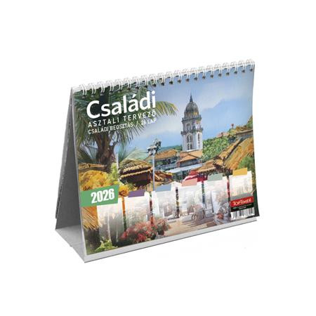 TOPTIMER Naptár, asztali, álló, TOPTIMER "Családi tervező"