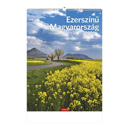 TOPTIMER Naptár, fali, TOPTIMER, "Ezerszínű Magyarország"