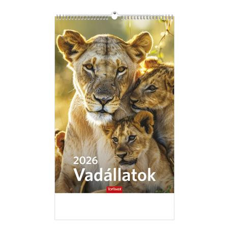TOPTIMER Naptár, fali, TOPTIMER "Vadállatok"