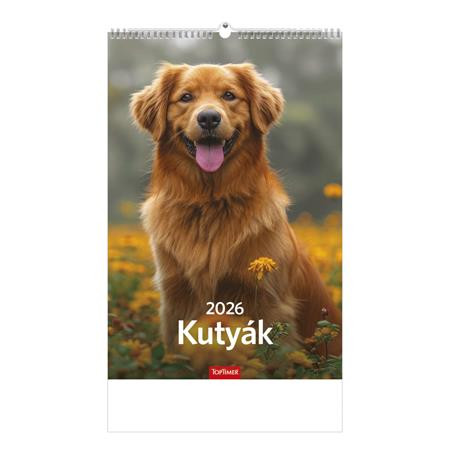 TOPTIMER Naptár, fali, TOPTIMER "Kutyák"