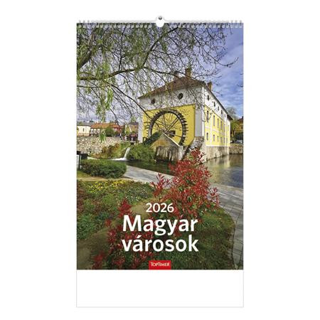 TOPTIMER Naptár, fali, TOPTIMER "Magyar városok"